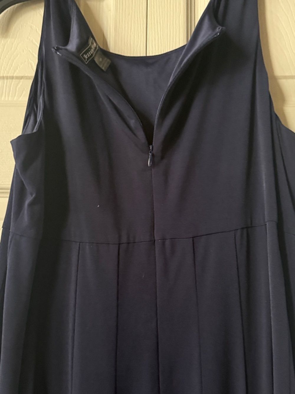 Jessica Howard Navy Sleeveless Fit-and-Flare Dress! - Picture 7 of 8